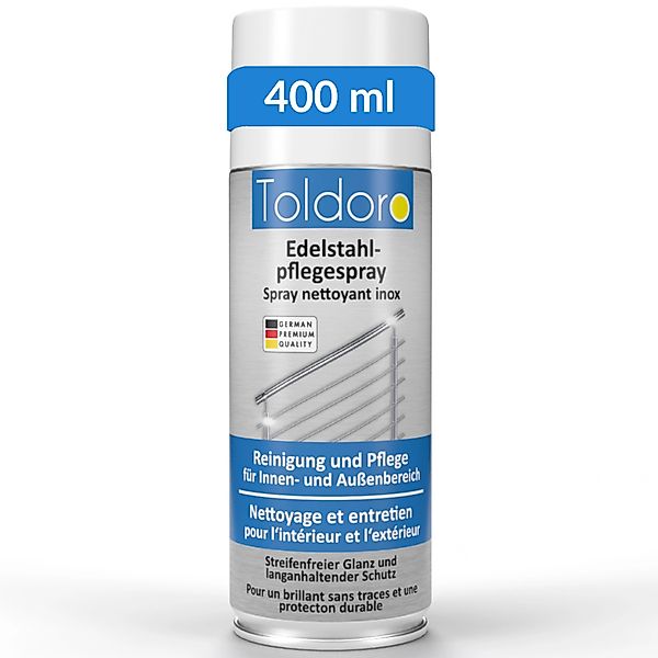 Toldoro 1x Edelstahl Pflegespray 400ml  Edelstahlreiniger für Küche oder Gr günstig online kaufen