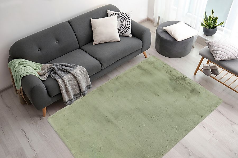 Arte Espina Fellteppich »Rabbit 100«, rechteckig, 45 mm Höhe, Kunstfell, Ka günstig online kaufen