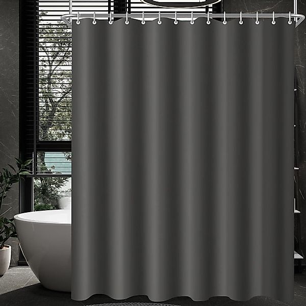 Lerores Duschvorhang Duschvorhang Dunkelgrau 300x200cm Antischimmel günstig online kaufen