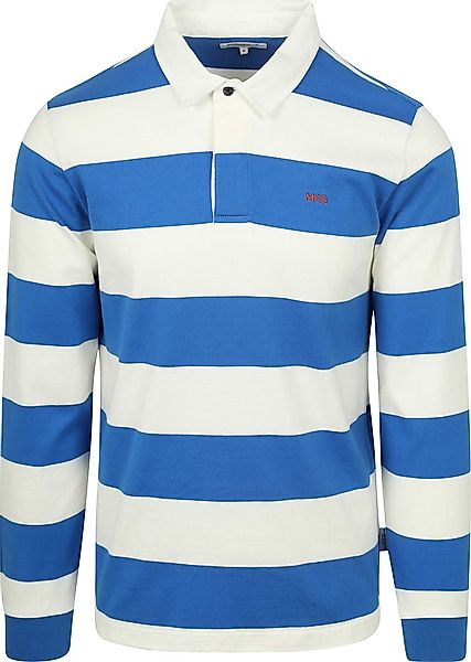 McGregor Rugbyshirt Streifen Weiß Blau - Größe XXL günstig online kaufen