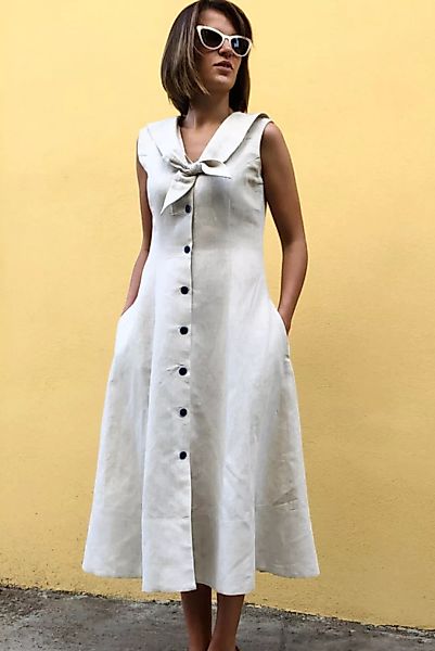 Bio-baumwoll-leinen Kleid Aurora günstig online kaufen