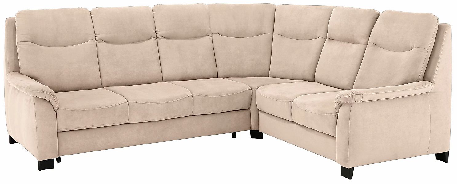 Home affaire Ecksofa »Boccaccio L-Form«, mit Federkern, incl. Kopfteilverst günstig online kaufen