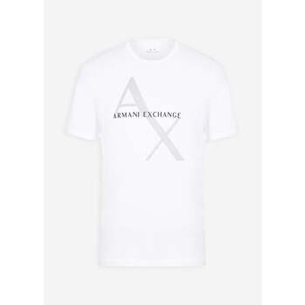 EAX  T-Shirts & Poloshirts Diagonal logo t-shirt - white günstig online kaufen