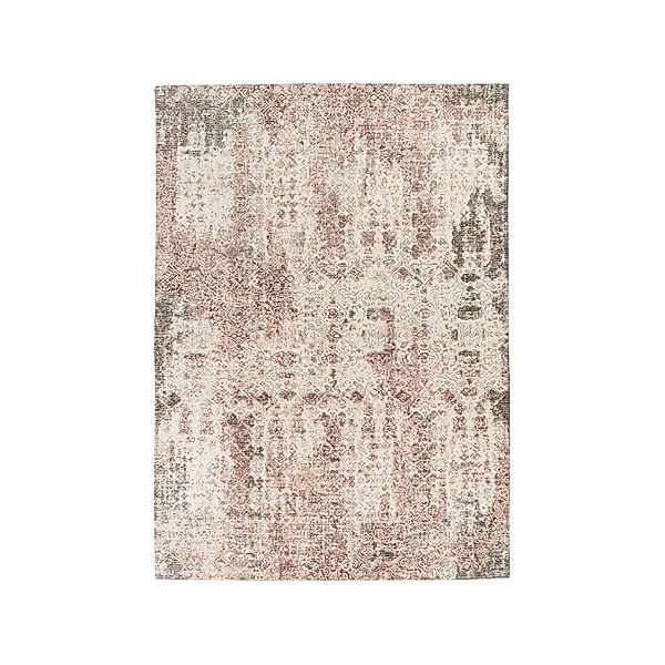MeGusta Kurzflor Teppich Vintage UsedLook Rost Baumwolle 160x230 cm Covadon günstig online kaufen