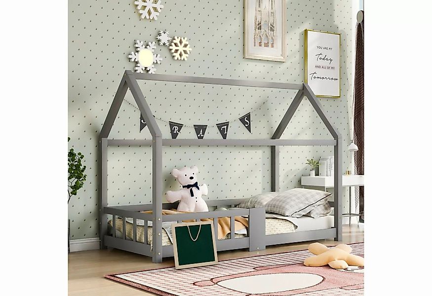 XDeer Kinderbett Kinderbett Hausbett Kiefernholz Kiefern 90 x 200 cm Holzbe günstig online kaufen