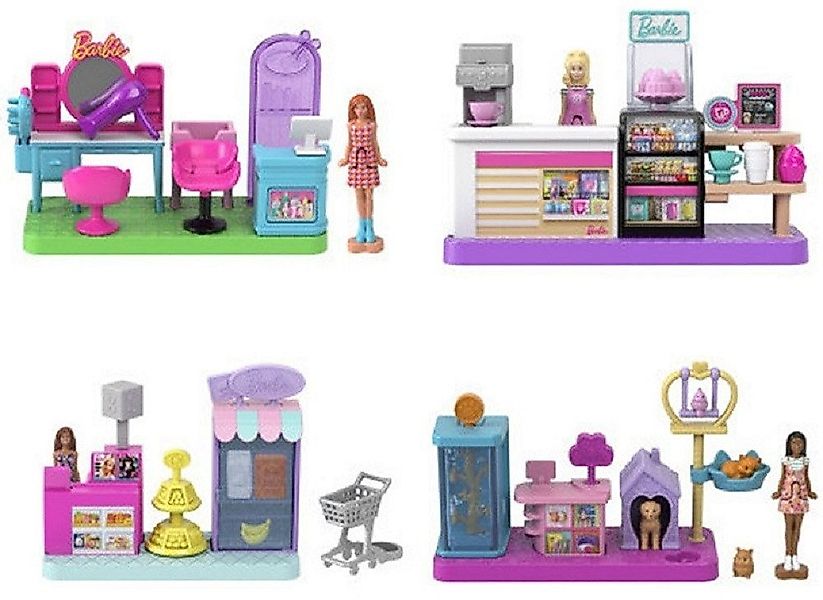 Mattel® Spielfigur Mini BarbieLand Spielset 14x15 cm mit Puppe 4 cm & Zubeh günstig online kaufen