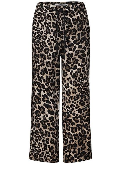 STREET ONE Stoffhose – Gemusterte Wide günstig online kaufen