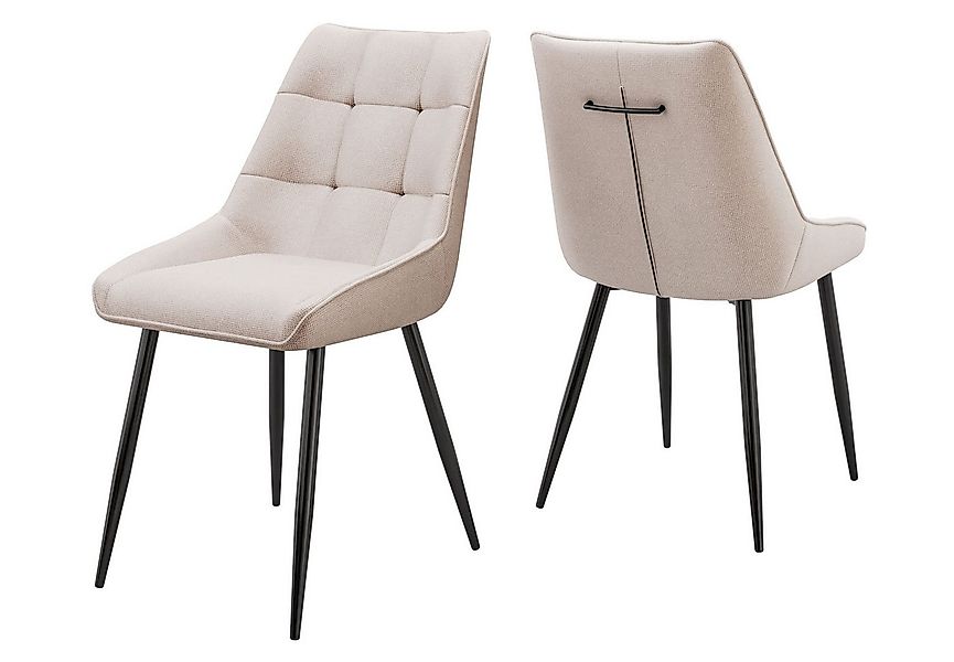 Lookway Polsterstuhl ESME – Eleganter Polsterstuhl mit Rückenlehne günstig online kaufen