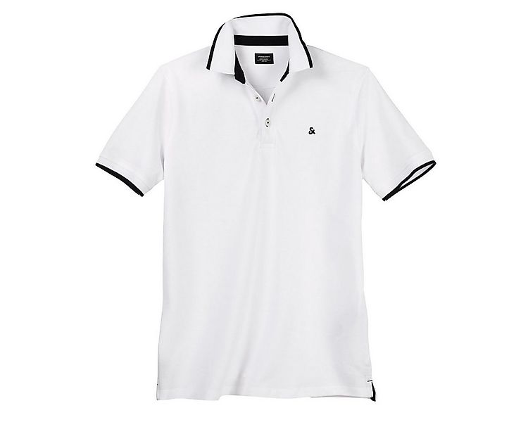Jack & Jones Poloshirt Jack&Jones Poloshirt Übergröße weiß JJEPAULOS günstig online kaufen