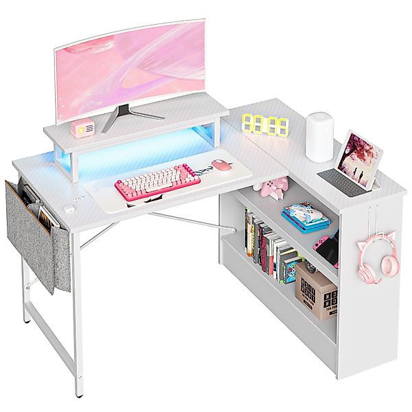 Bestier Computertisch Schreibtisch mit RGB-Beleuchtung und günstig online kaufen