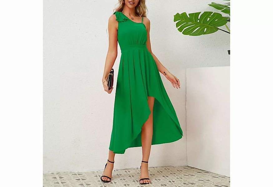 KIKI A-Linien-Kleid Sommerkleid-Unregelmäßiges Kleid-Strandkleid günstig online kaufen