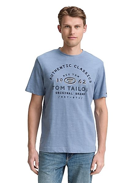 Tom Tailor Herren T-Shirt PRINTED T-SHIRT - Regular Fit günstig online kaufen