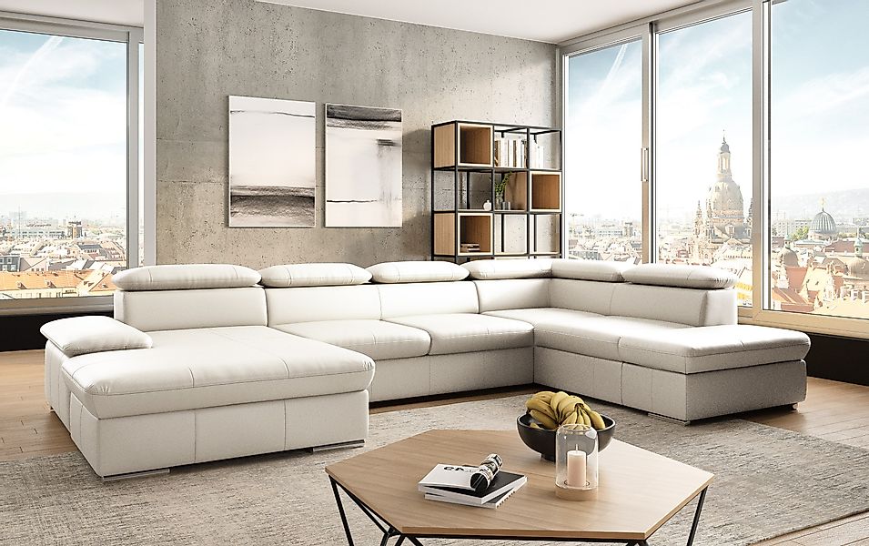 sit&more Wohnlandschaft "Valantine U-Form, B: 349 cm" mit Arm- & Kopfteilve günstig online kaufen