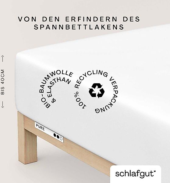 Schlafgut Spannbettlaken PURE BOXSPRING in Gr. günstig online kaufen