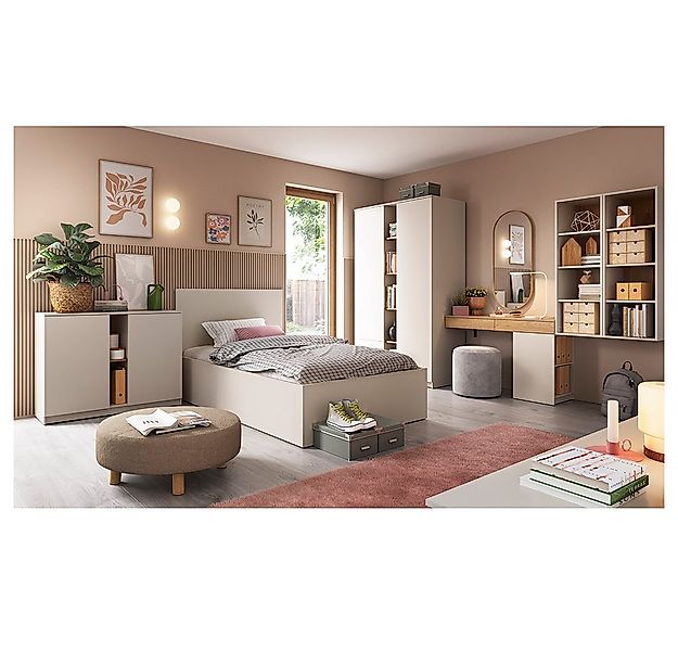 Lomadox Jugendzimmer-Set FIER-129, (Sparset, 7-tlg., Sideboard Bett Kleider günstig online kaufen