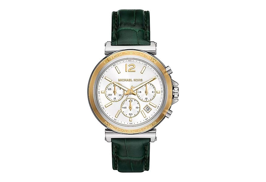 MICHAEL KORS Quarzuhr Michael Kors Chronograph MAREN MK7498 Grün Leder günstig online kaufen