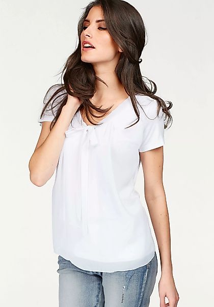 Aniston SELECTED Shirtbluse, mit gedoppeltem Vorderteil günstig online kaufen