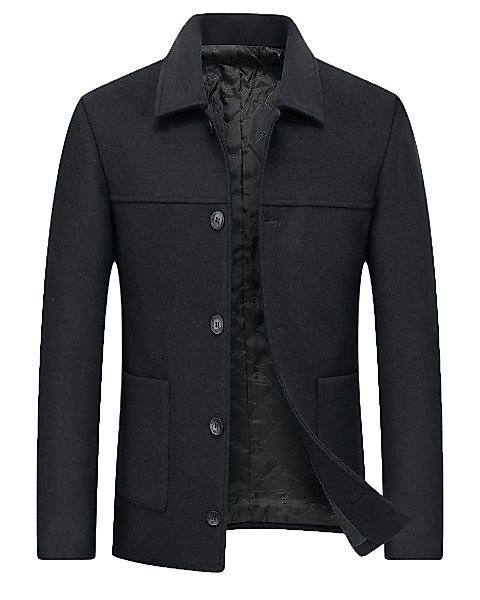 Allthemen Wollmantel Herren kurzer Mantel Slim günstig online kaufen