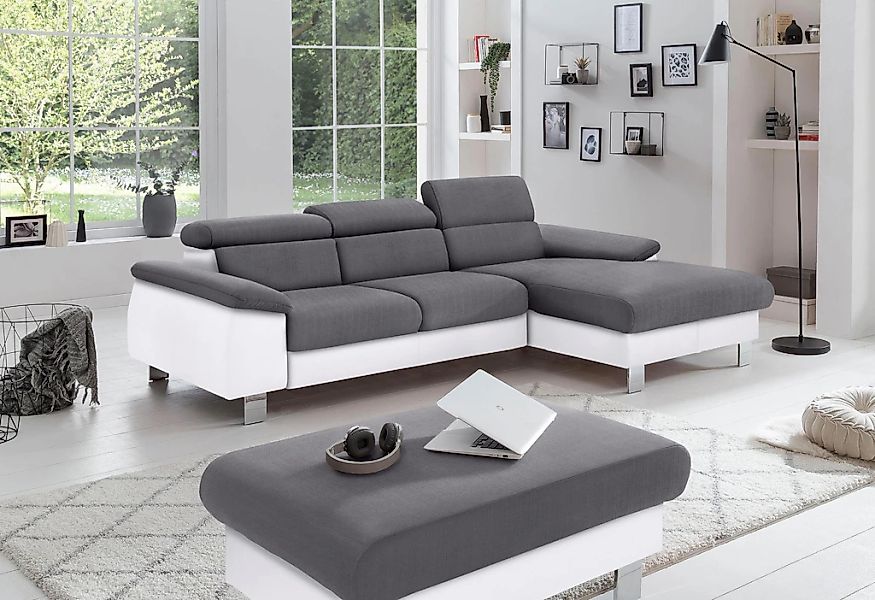 COTTA Polstergarnitur "Komaris L-Form", (Set), Set bestehend aus: Ecksofa m günstig online kaufen