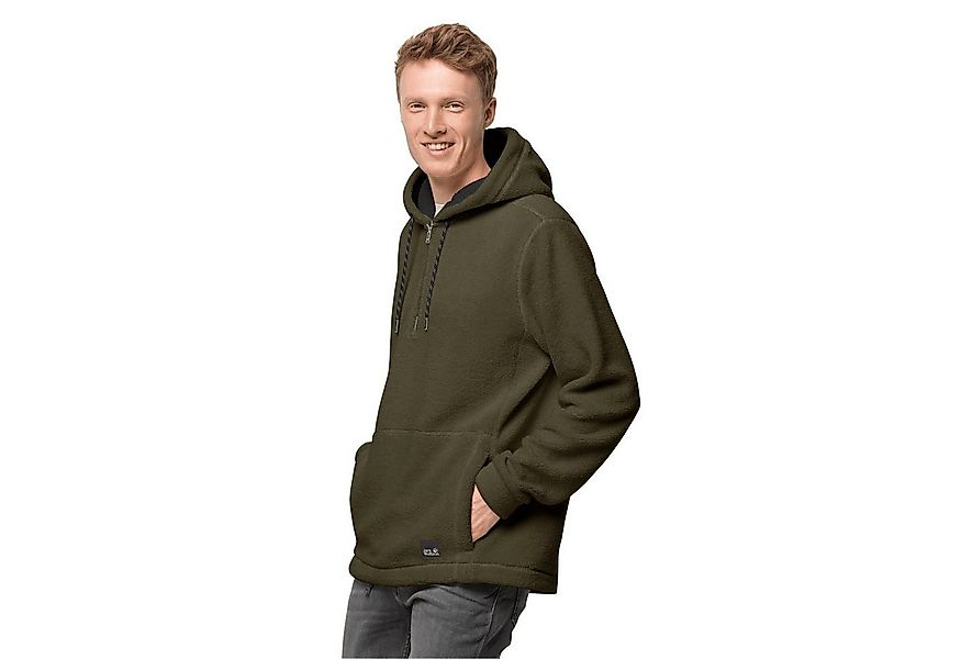 Jack Wolfskin Fleecejacke Fleecehoodie Nature Life Halfzip - aus weichem Sh günstig online kaufen