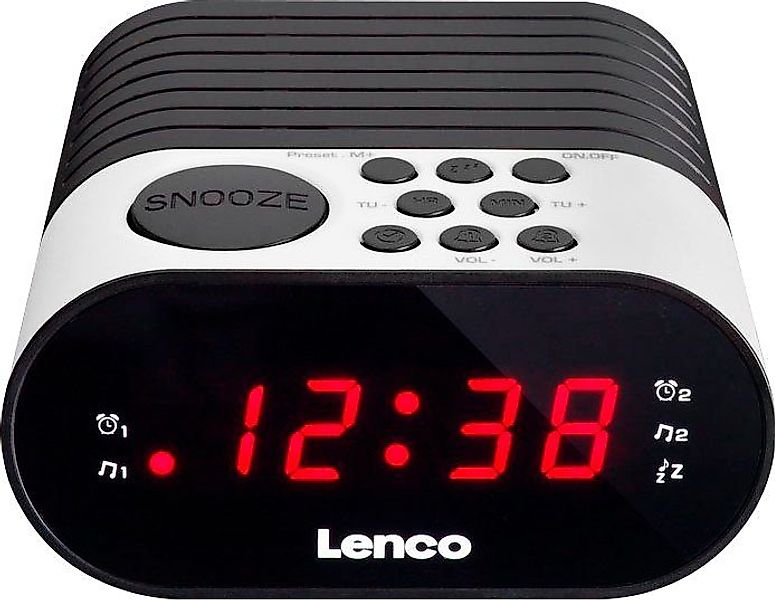 Lenco Radiowecker CR-07 White Batterie-Backup, LED-Display, günstig online kaufen