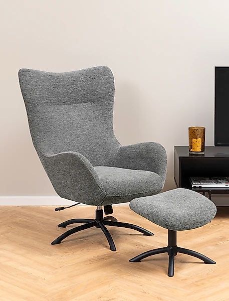 ACTONA GROUP Loungesessel »Tina«, (2 St.), mit Fußhocker, Dreh- und Kippfun günstig online kaufen