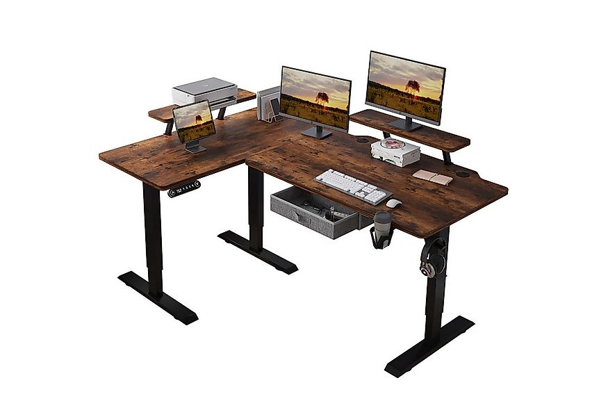 IvyIvy Gamingtisch L-förmiger höhenverstellbarer schreibtisch elektrisch 16 günstig online kaufen