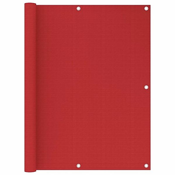 vidaXL Balkonsichtschutz Balkonabdeckung Rot 120x400 cm günstig online kaufen