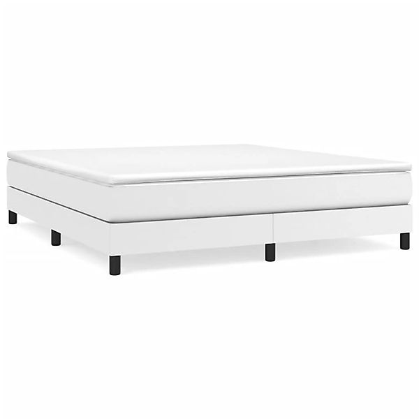 vidaXL Boxspringbett Weiß 160x200 cm Kunstleder1370984 günstig online kaufen