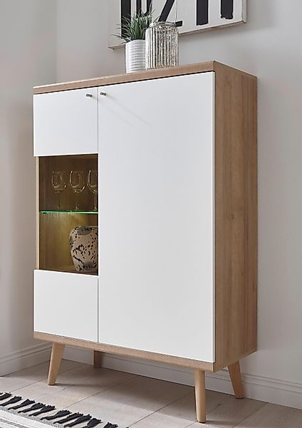andas Vitrine Merle Scandi Design, Höhe günstig online kaufen