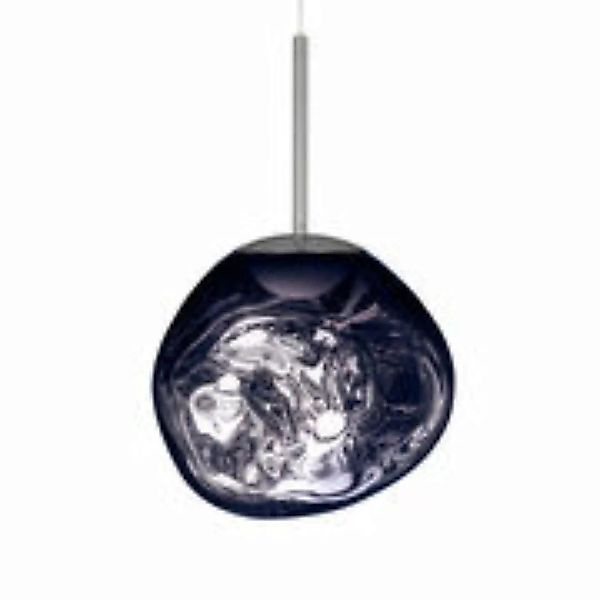 Pendelleuchte Melt Mini LED plastikmaterial grau silber metall / Ø 28 cm - günstig online kaufen