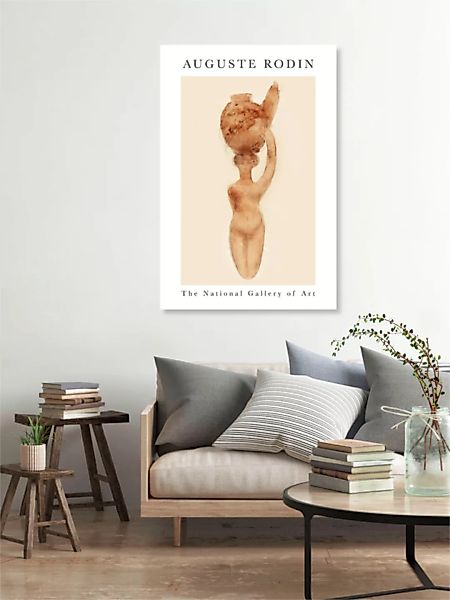 Poster / Leinwandbild - Nude, Right Knee Flexed By Auguste Rodin Von August günstig online kaufen