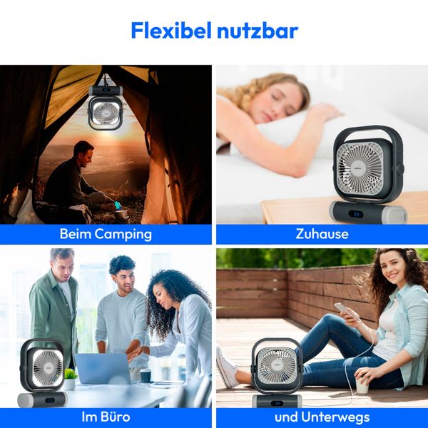 Medion® Akku-Ventilator MEDION LIFE Camping Ventilator günstig online kaufen