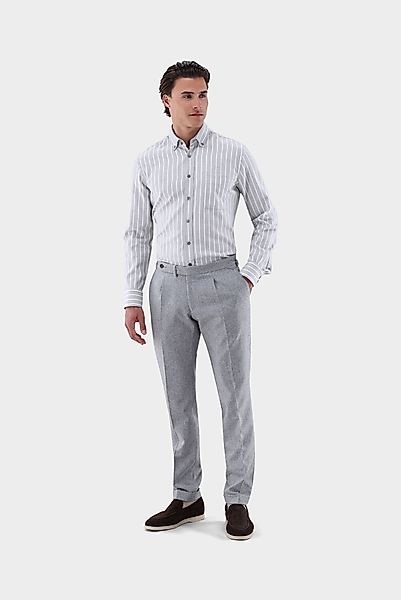 Flanellhemd mit Button Down Kragen Tailor Fit günstig online kaufen