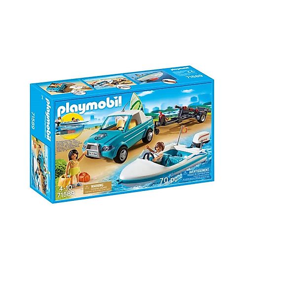 Playmobil® 71589 Surfer-Pickup mit Speedboat Konstruktions-Spielset günstig online kaufen