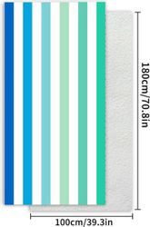 Coonoor Strandtuch Mikrofaser Doppelseitiges Samtstrandtuch Tragbares günstig online kaufen