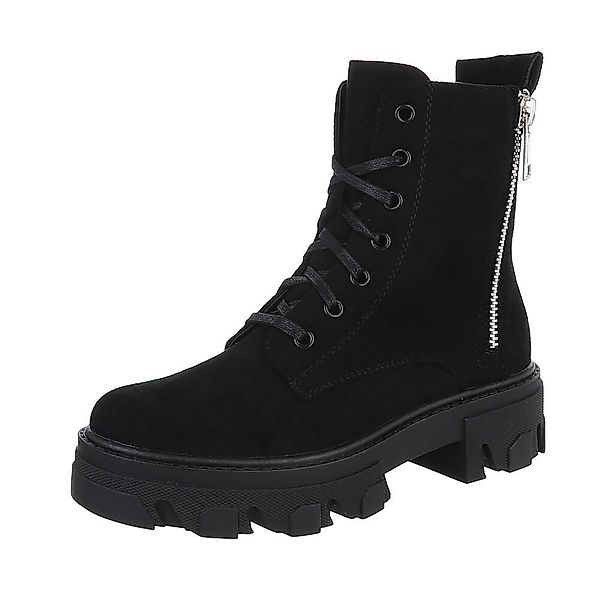 Ital-Design Damen Schnürschuhe Freizeit Schnürstiefelette (87118200) günstig online kaufen