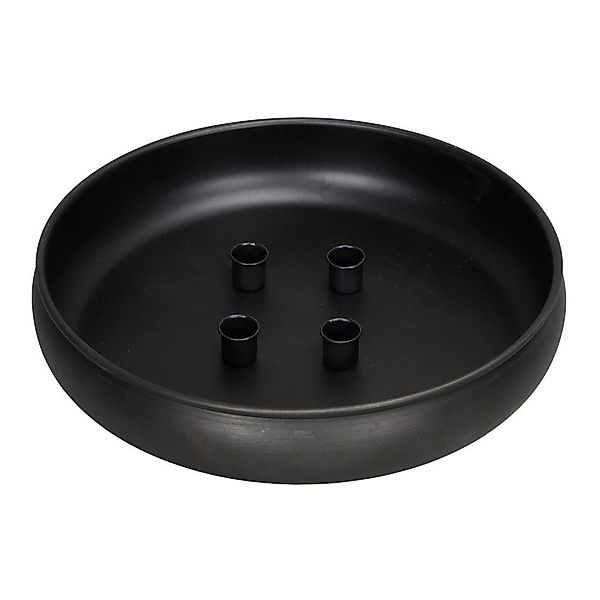 Posiwio Kerzenhalter Kerzenschale CANDLELIGHT schwarz Metall günstig online kaufen