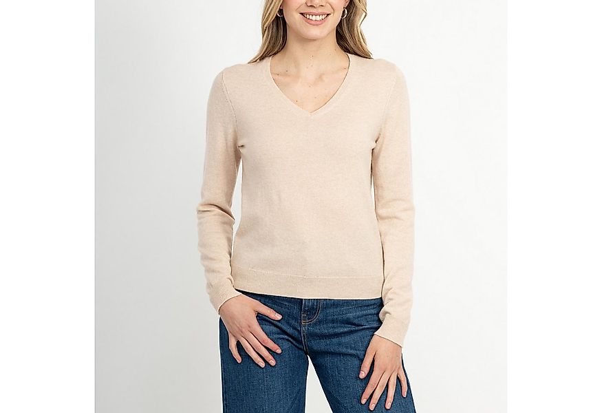 maracujaaa V-Ausschnitt-Pullover 30006 HELENA melange optik günstig online kaufen