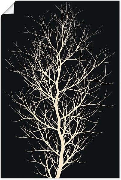 Artland Poster »Der schwarze Baum«, Baumbilder, (1 St.), als Alubild, Leinw günstig online kaufen