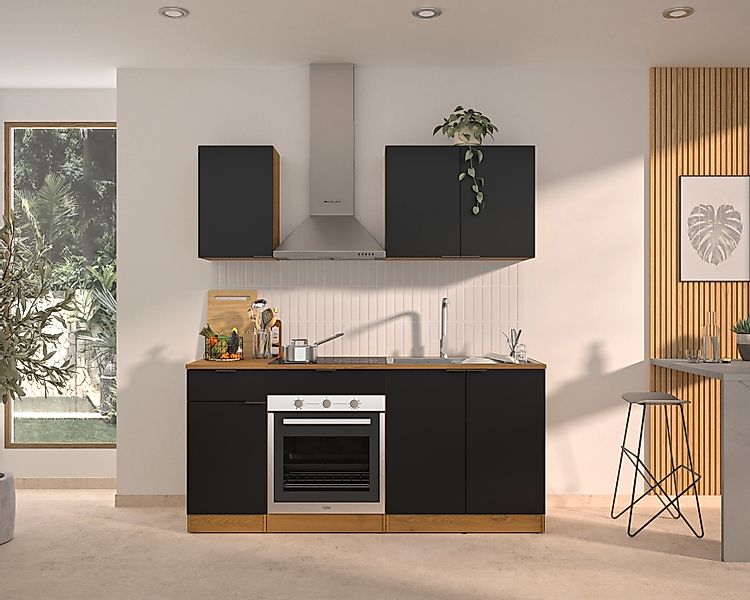 Gami Küchenzeile »180 cm EDEN ohne E-Geräte« melaminbeschichtet, pflegeleic günstig online kaufen