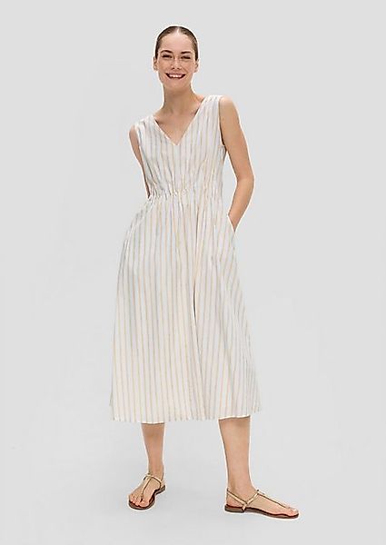s.Oliver BLACK LABEL Maxikleid Baumwollkleid mit Metallic-Streifenmuster un günstig online kaufen