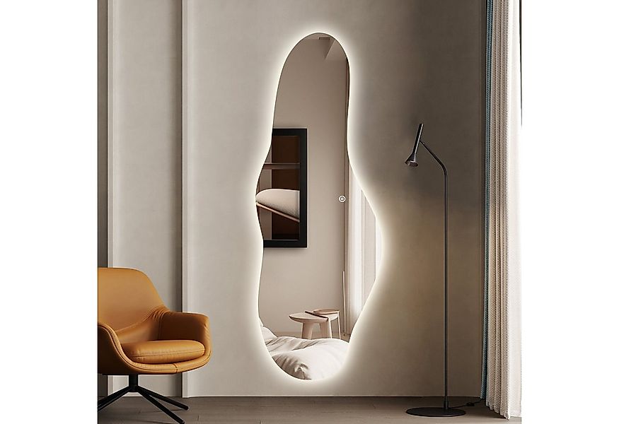 WDWRITTI Dekospiegel Rahmenlos Ganzkörperspiegel mit Beleuchtung groß 165x6 günstig online kaufen