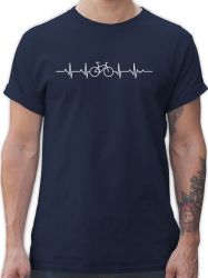 Shirtracer T-Shirt Herzschlag Fahrrad I Rad günstig online kaufen
