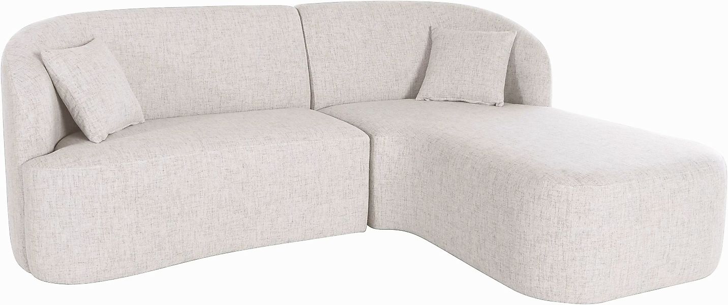 LeGer Home by Lena Gercke Ecksofa »Dilara L-Form«, gerundete Rückenlehne un günstig online kaufen