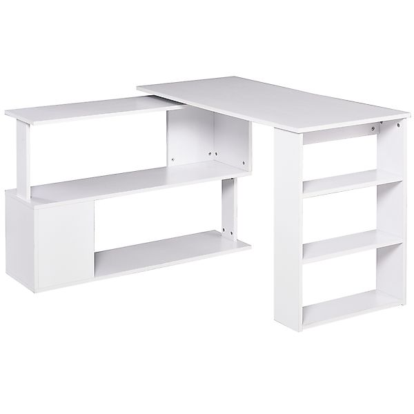 HOMCOM Eckschreibtisch Computertisch L-Form 120x110cm I-Form 190x50cm, stab günstig online kaufen
