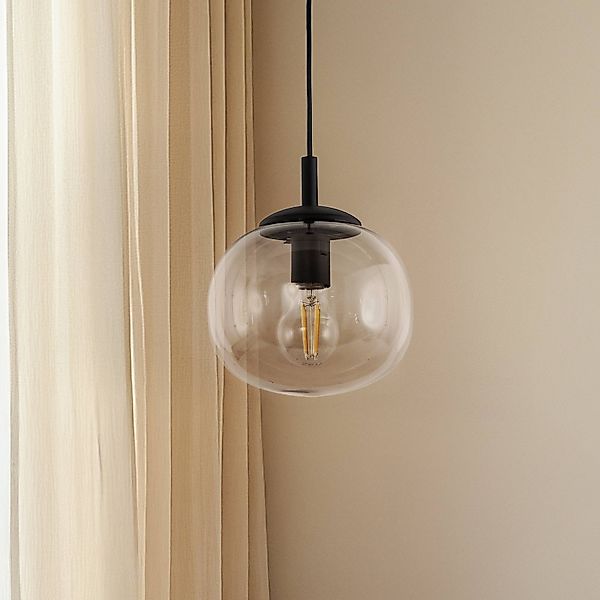 Hängeleuchte Vibe, Glas braun-transparent, Ø 20 cm günstig online kaufen