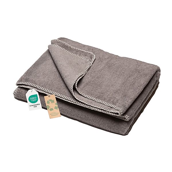 Fussenegger nachhaltige Wohndecke Prato schlamm Schlafdecke 150x200 günstig online kaufen