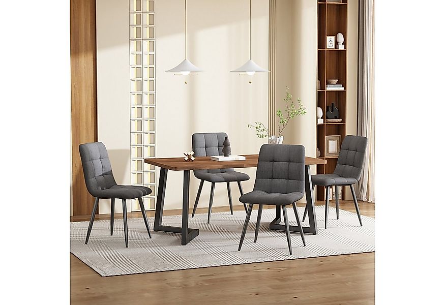 Flieks Essgruppe, (5-tlg), Esstisch mit 4 Stühlen Set Küchetisch Esszimmers günstig online kaufen