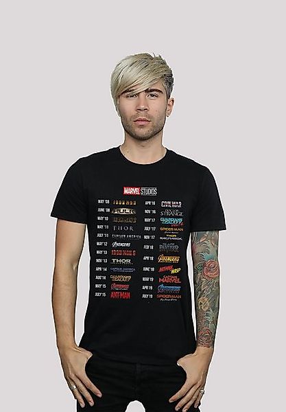 F4NT4STIC T-Shirt Marvel Studios 10 Years Of Movies Print günstig online kaufen